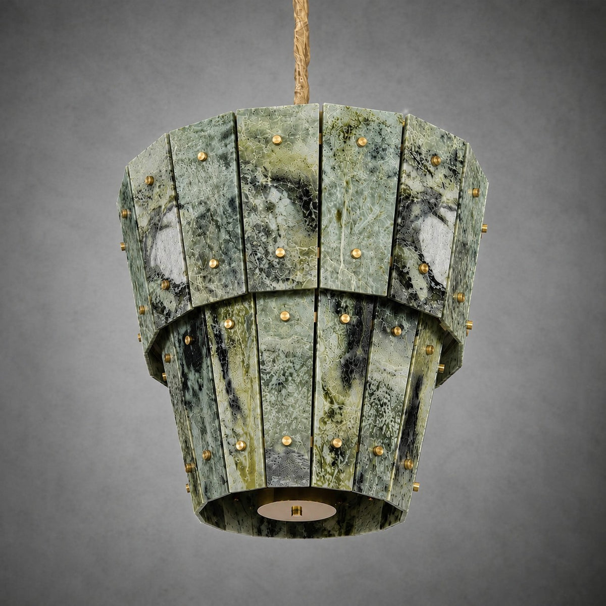 Modern Tapered Luxury stone Chandelier