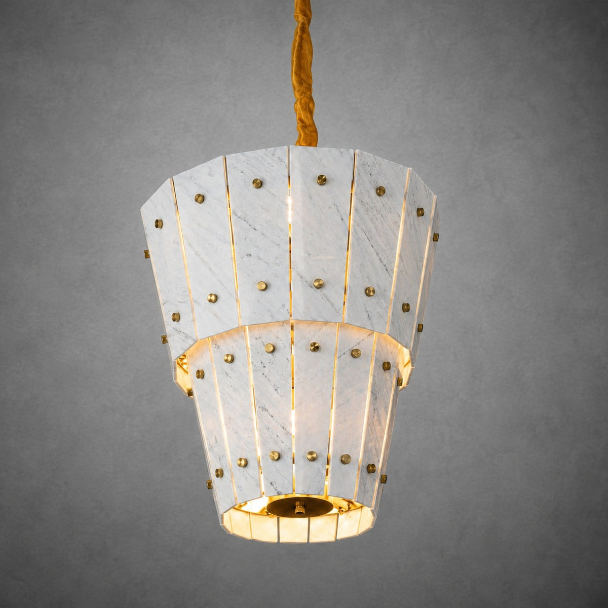 Modern Tapered Luxury stone Chandelier