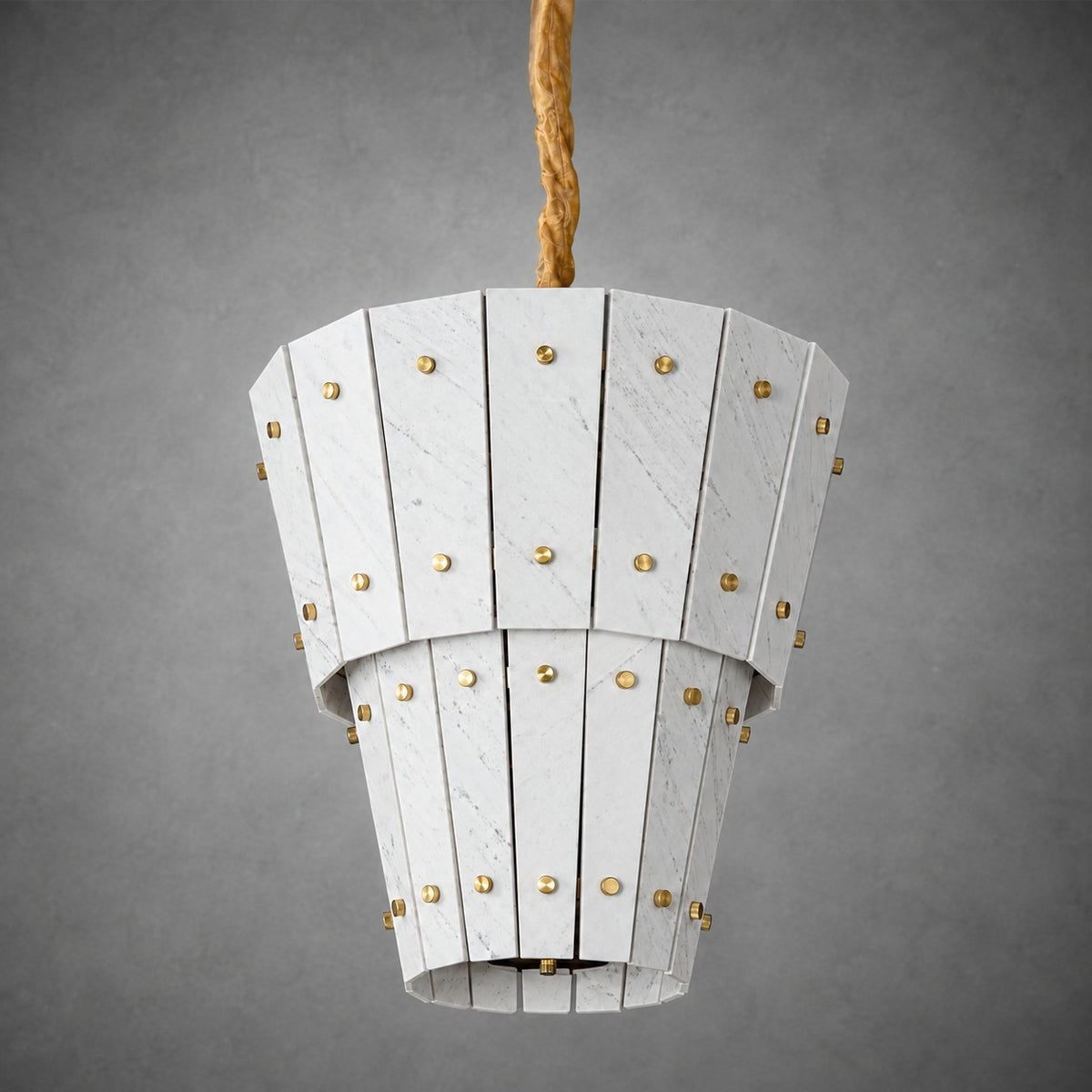 Modern Tapered Luxury stone Chandelier