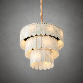 Modern Three-Tier Emerald White Jade Luxury Marble Chandelier