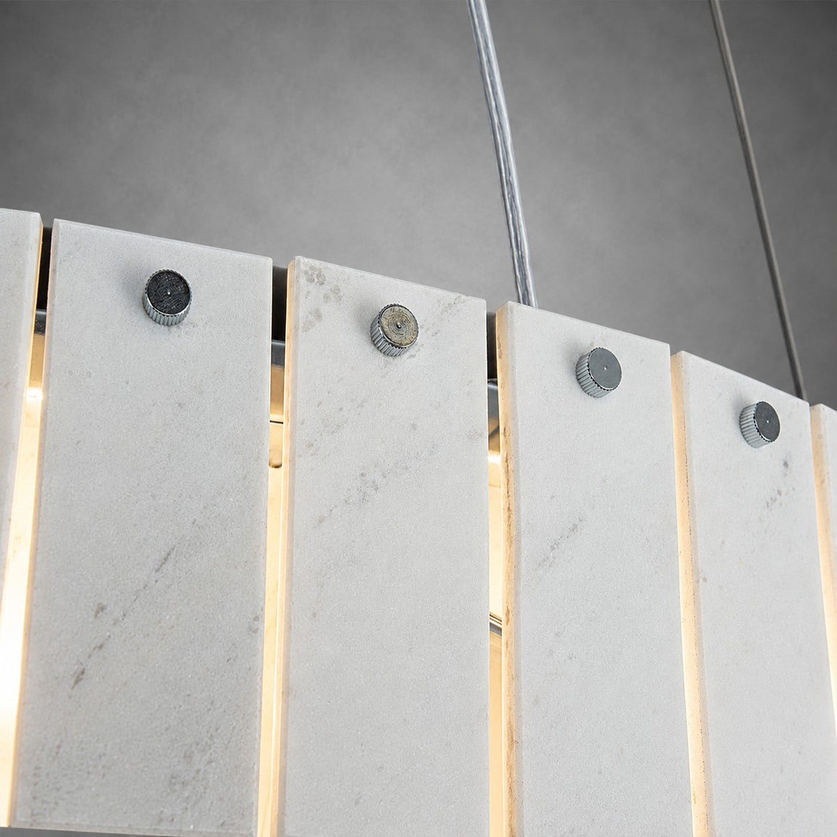 Modern Two-Tier Luxury Stone Round Chandelier