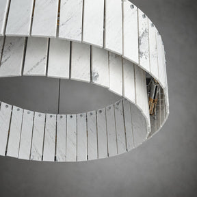 Modern Two-Tier Luxury Stone Round Chandelier