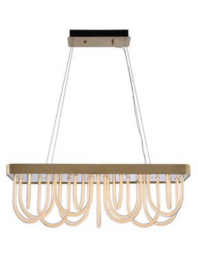 Modern Wavy Chandelier for Dining Room/Kitchen Island
