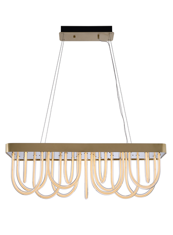 Modern Wavy Chandelier for Dining Room/Kitchen Island