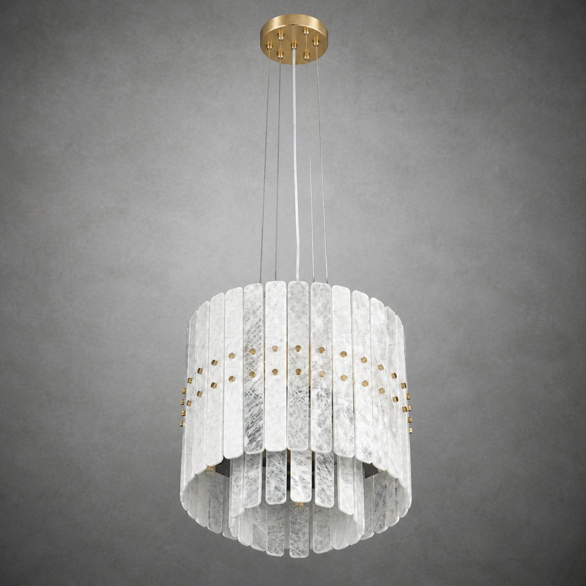 Modern White Crystal Luxury stone Chandelier
