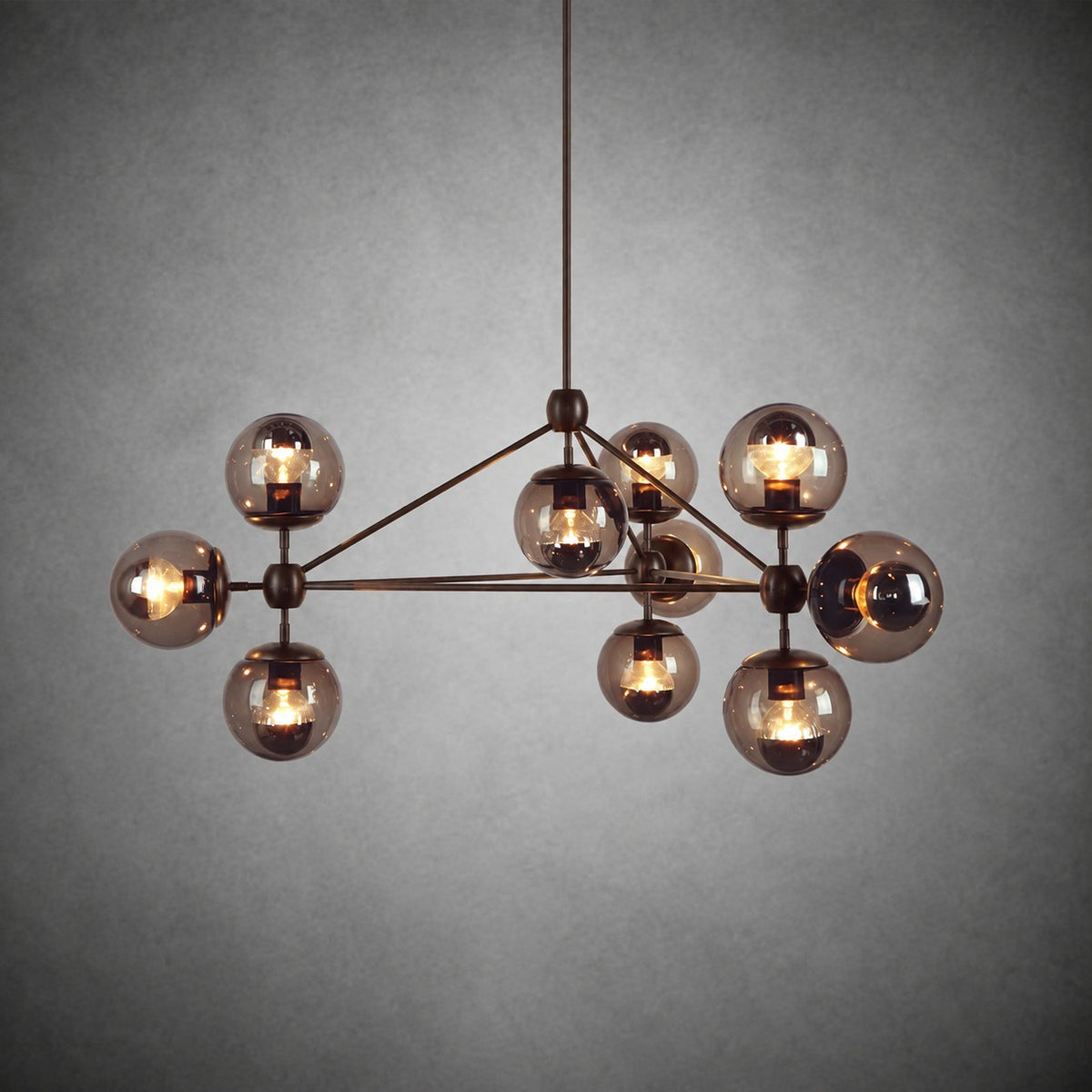 Modo Glass Globe Chandelier 37″