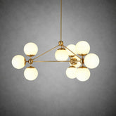 Modo Glass Globe Chandelier 37″