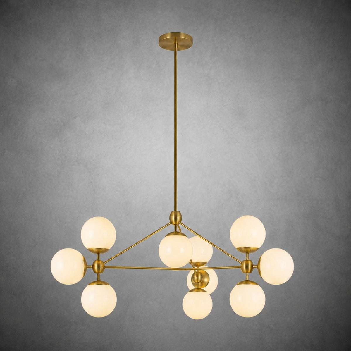 Modo Glass Globe Chandelier 37″