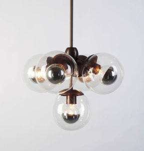 Modo Pendant - 5 Globes - BlackSmokeMerlinlamps