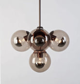 Modo Pendant - 5 Globes - BlackSmokeMerlinlamps
