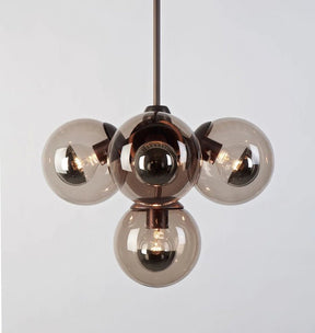 Modo Pendant - 5 Globes - BlackSmokeMerlinlamps