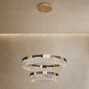 Mughetto Crystal Duo Chandelier