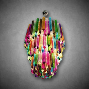 Murano Chandelier – 184 prisms – Multi