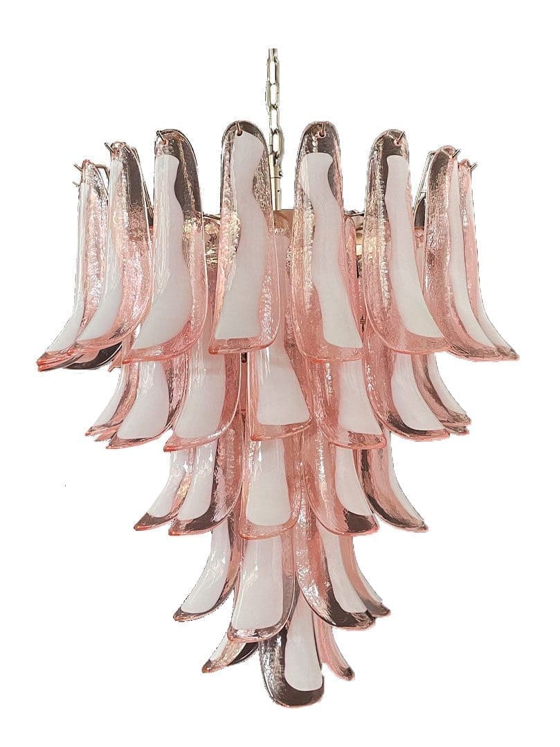 Murano Chandelier 52” Pink color