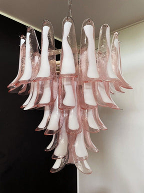 Murano Chandelier 52” Pink color