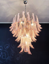 Murano Chandelier 52” Pink color