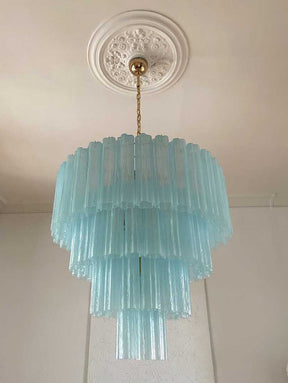 Murano Chandelier Opal Glass