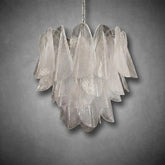 Murano Chandelier – Rondini – 41 glass leaves – Transparent