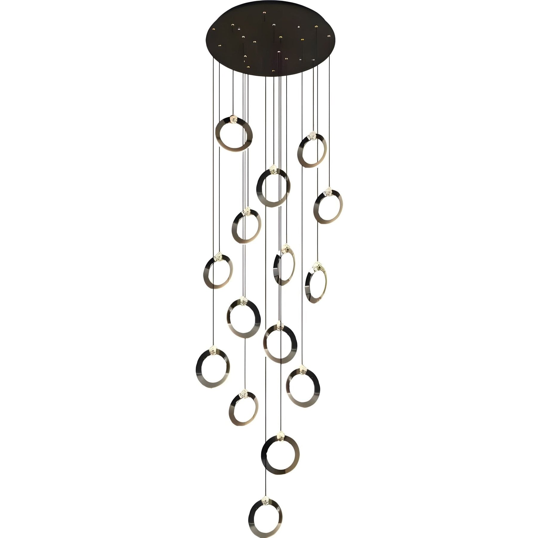 NEBULA Chandelier - 1 ring - 6.6" x 60" / 17cm x 150cm - 8WCool Light (6000K)Merlinlamps