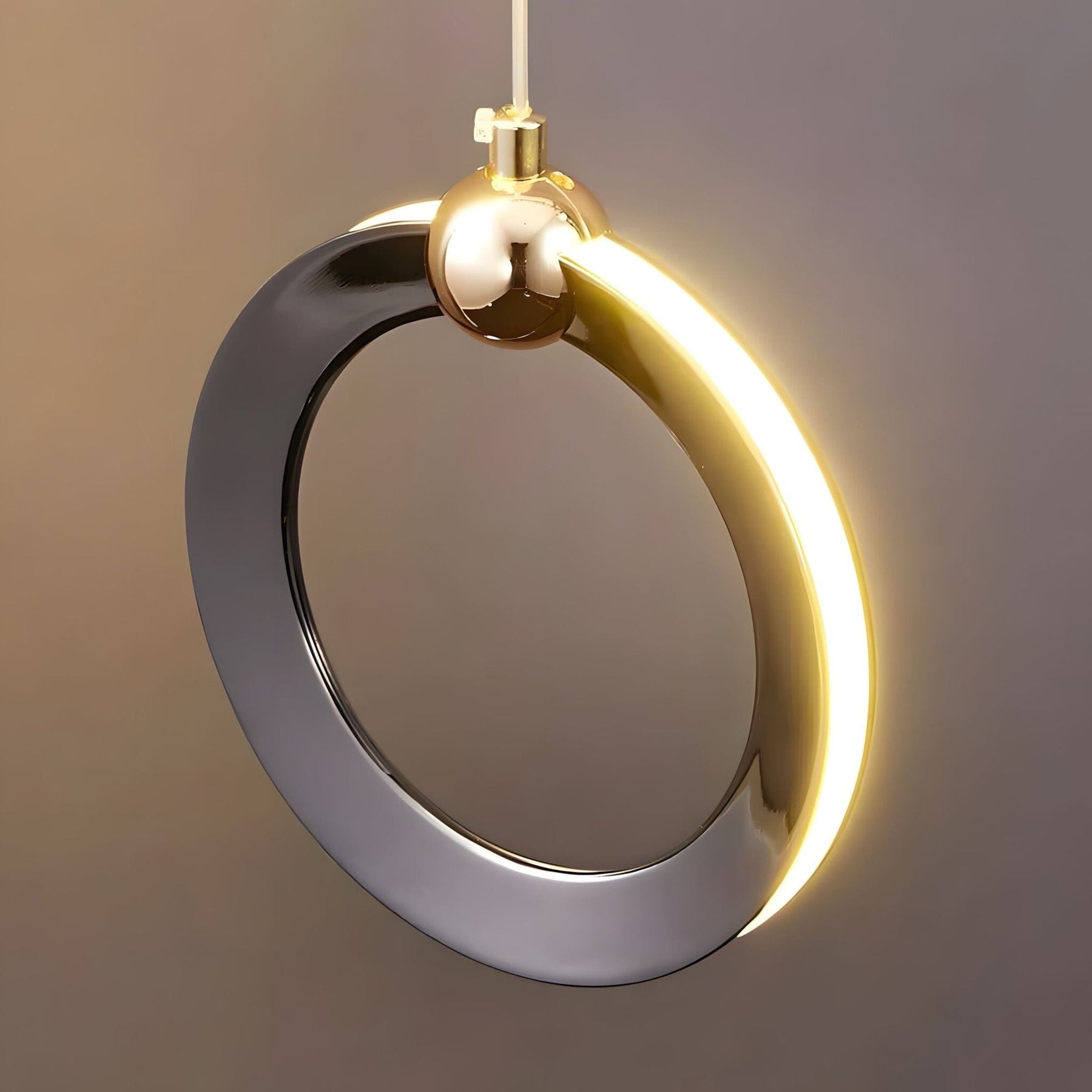 NEBULA Chandelier - 1 ring - 6.6" x 60" / 17cm x 150cm - 8WCool Light (6000K)Merlinlamps