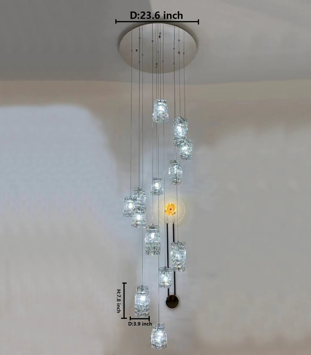 New Arrival Modern Crystal Chandelier for Staircase
