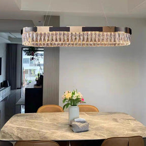 New Designer Recommended Modern Light Luxury Round/Oval Crystal Chandelier for Living Room/Dining Room