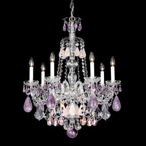 New Luxury Green/Purple Rock Crystal Chandelier for Living Room/Bedroom