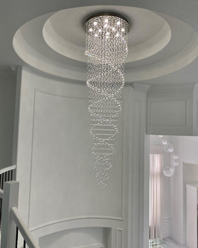 New Trend Spiral Crystal Chandelier For Staircase