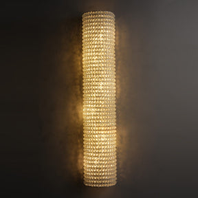 Nicolle Clear Crystal Wall Sconce 36″H