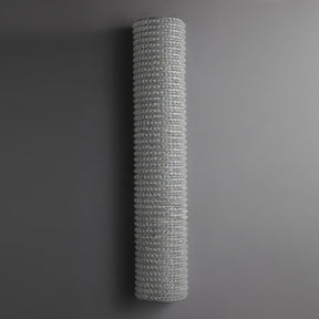 Nicolle Clear Crystal Wall Sconce 36″H