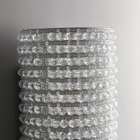 Nicolle Clear Crystal Wall Sconce 36″H