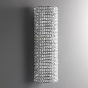 Nicolle Clear Glass Crystal Wall Sconce 21"