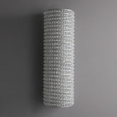 Nicolle Clear Glass Crystal Wall Sconce 21"