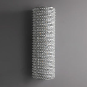 Nicolle Clear Glass Crystal Wall Sconce 21"