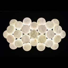 Nikita Luxury 27-Alabaster Ball Chandelier for Timeless