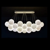Nikita Luxury 27-Alabaster Ball Chandelier for Timeless