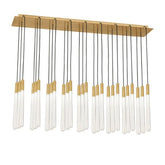 Noland 27-Light Linear Crystal Chandelier 48"