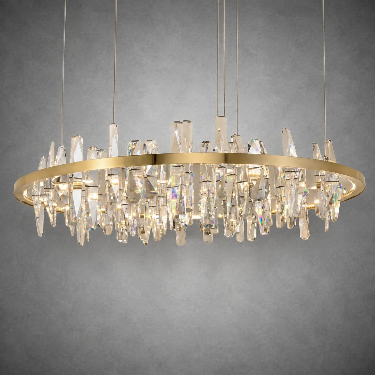 Nora Round Crystal Pendant Light