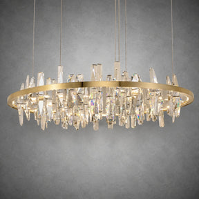 Nora Round Crystal Pendant Light