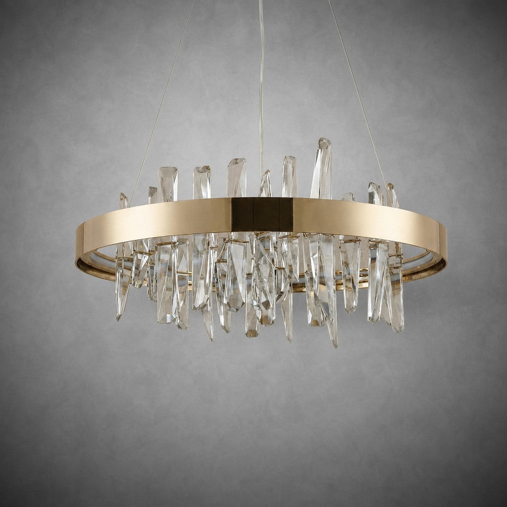 Nora Round Crystal Pendant Light