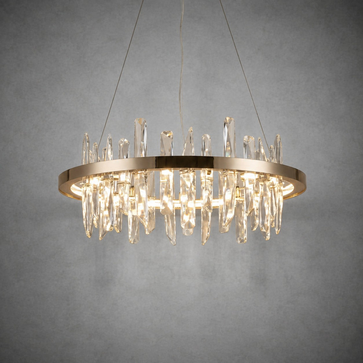 Nora Round Crystal Pendant Light