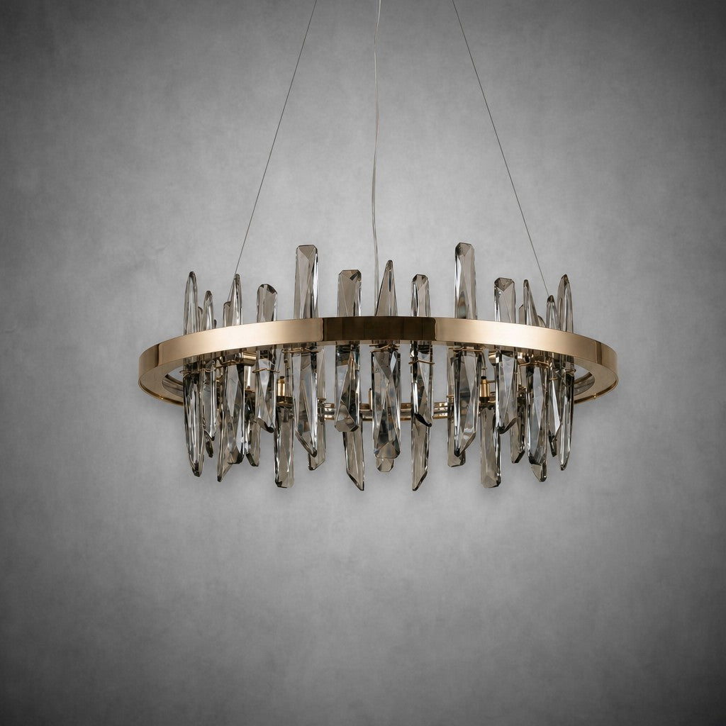 Nora Round Crystal Pendant Light