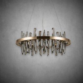 Nora Round Crystal Pendant Light