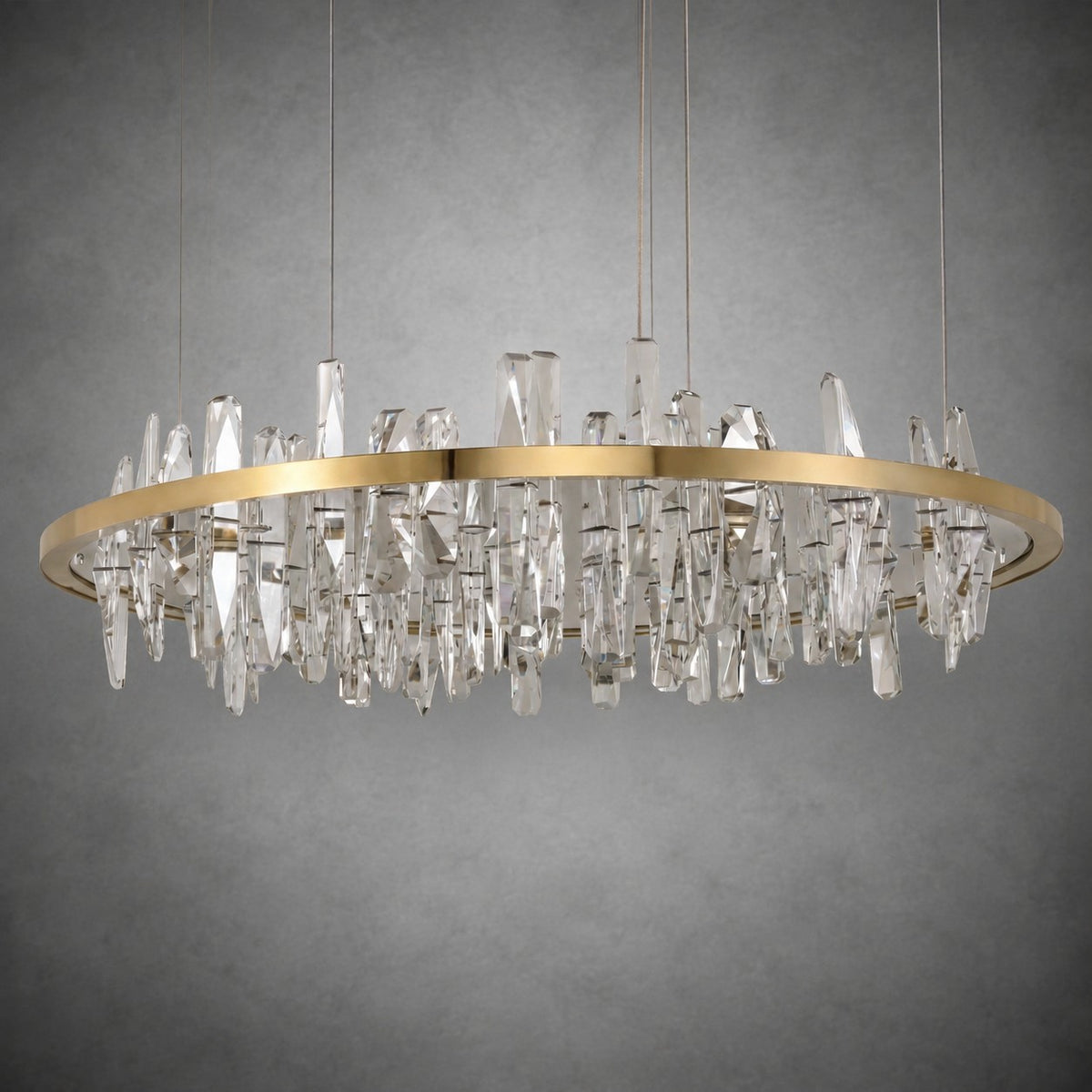 Nora Round Crystal Pendant Light