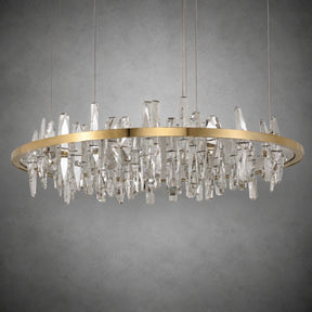 Nora Round Crystal Pendant Light