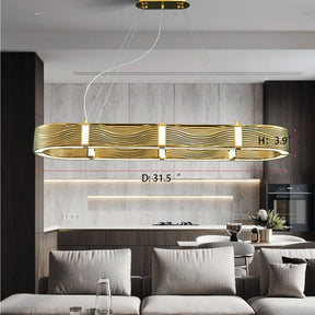 2023 New Nordic Light Luxury Chrome/Gold 0-shaped Chandelier for Living/Dining Room,art design, detail,dimension