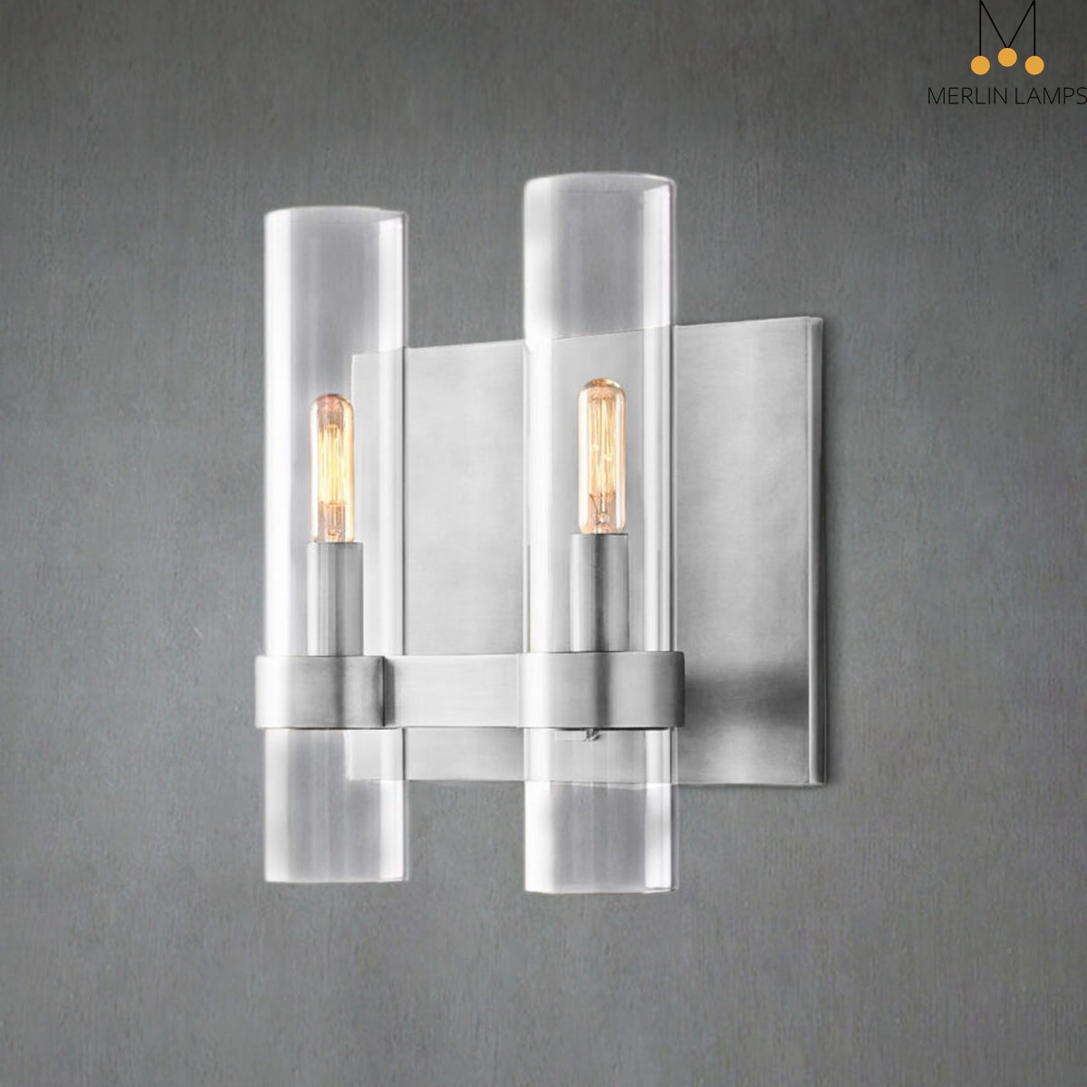 Nova Double Glass Wall Sconce