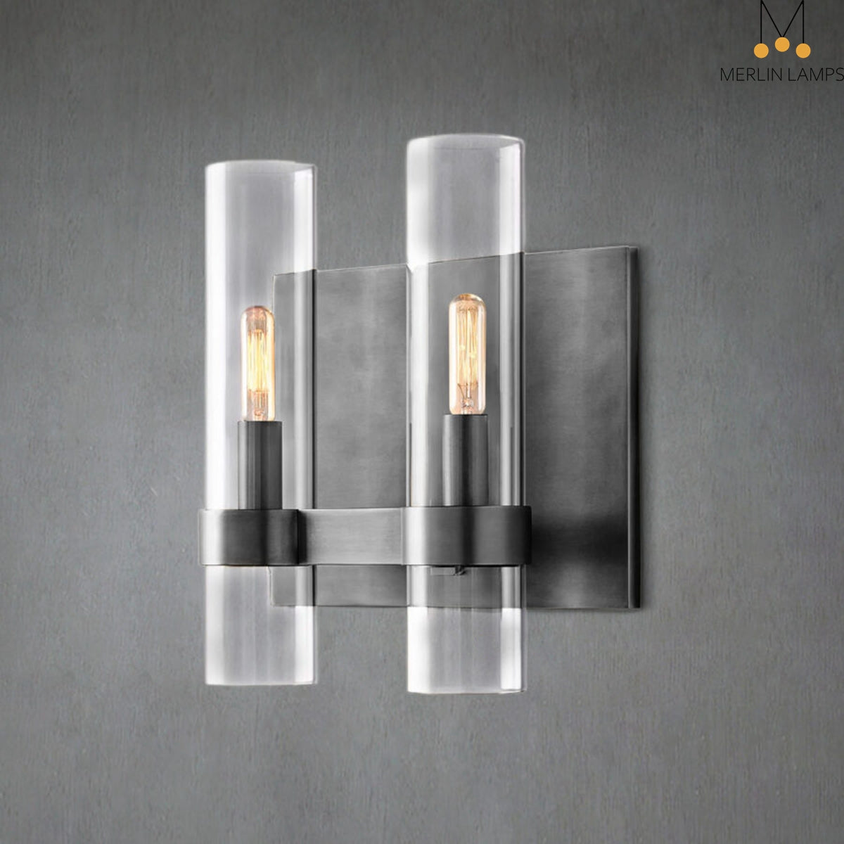 Nova Double Glass Wall Sconce