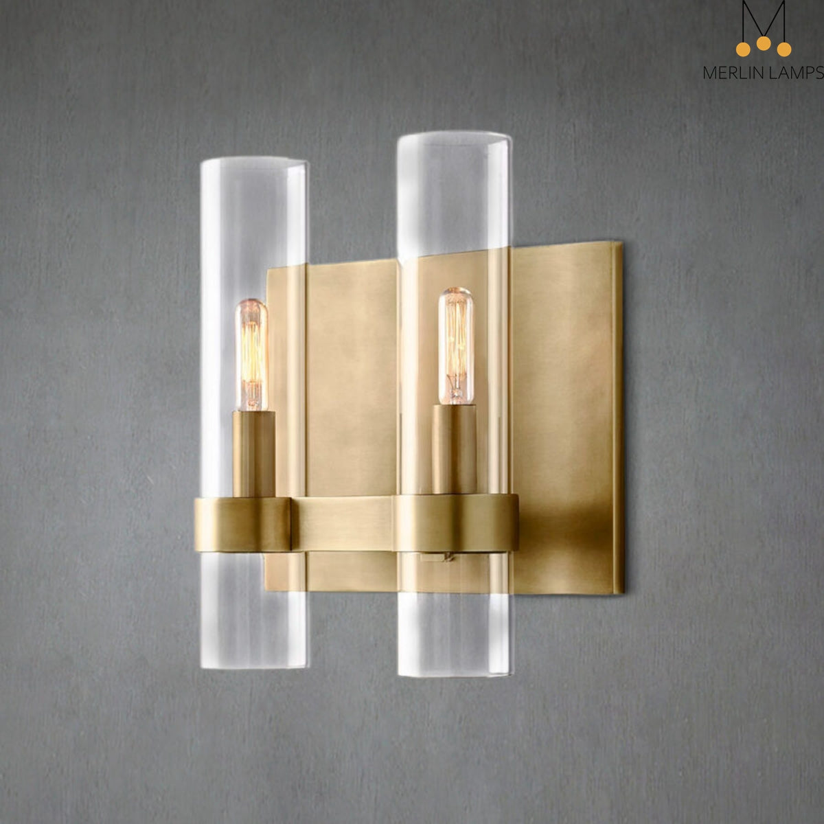 Nova Double Glass Wall Sconce