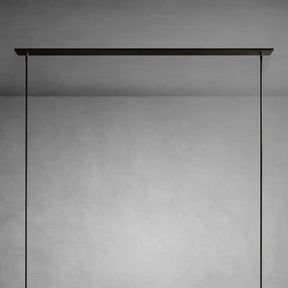 Nova Linear Milk Glass Chandelier – Brass & Bronze Finish